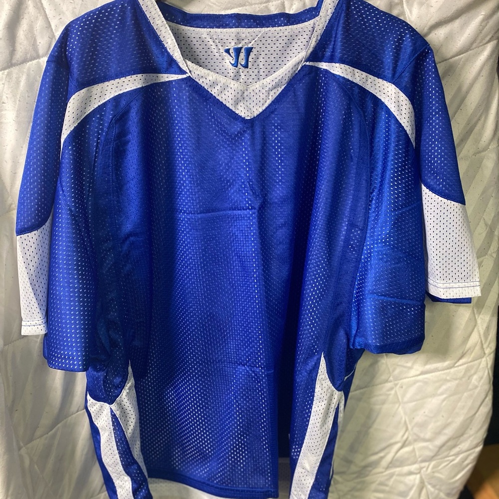 Warrior Lacrosse L/XL Royal Blue and White Reversible Jersey